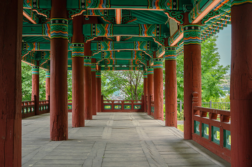 Namsan park, Korean traditional architecture in Cheonan, Korea