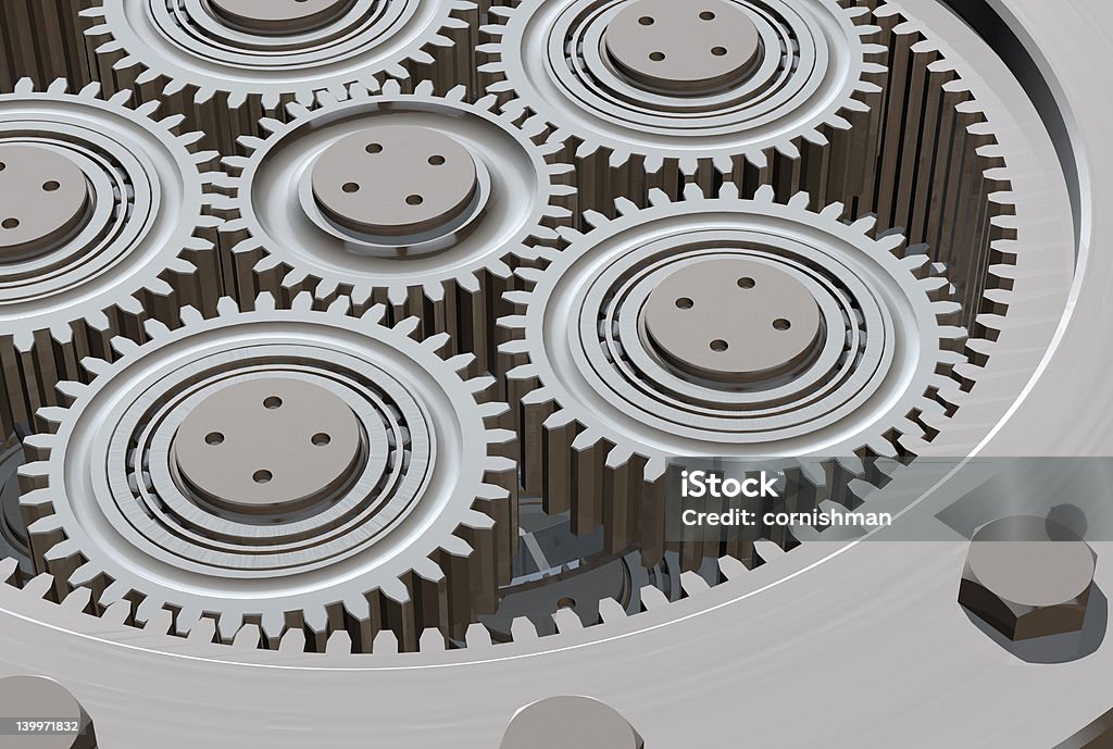 Gearbox detalhe - Foto de stock de Aço royalty-free