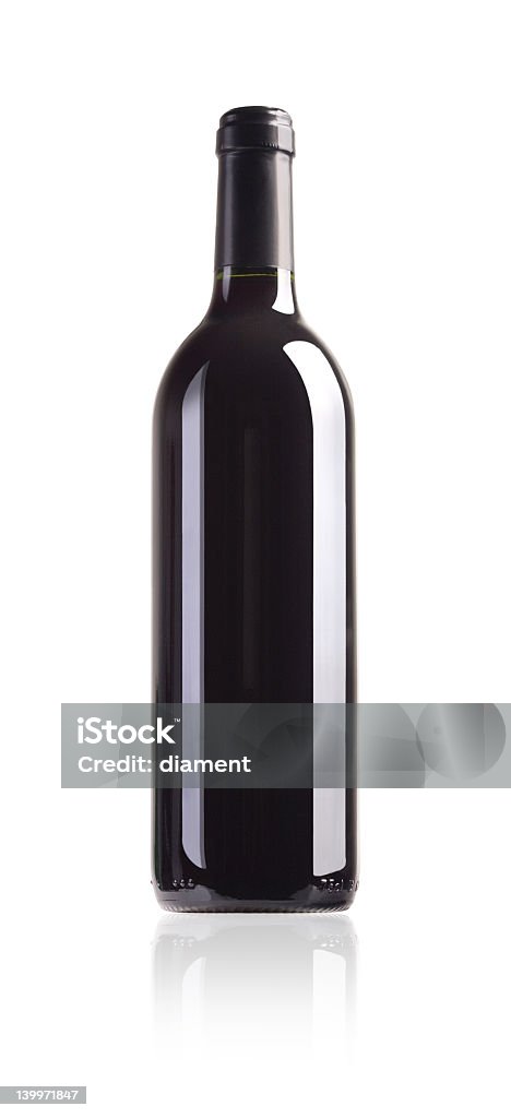 Botella de vino tinto - Foto de stock de Bebida libre de derechos
