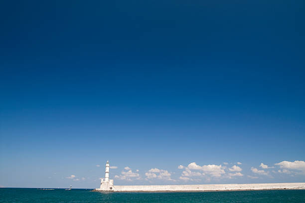 istock Chania lighthouse and pier, Crete 139972696