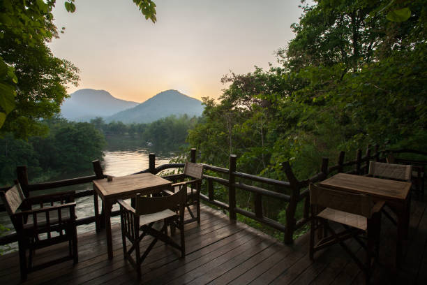 istock Dinning terrace in the natural atmosphere 1399728863