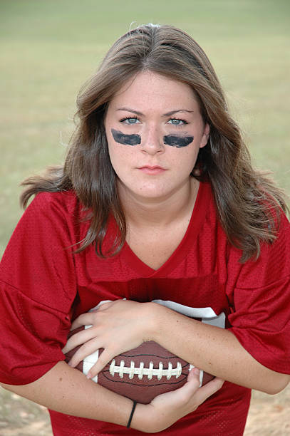 istock Female Football Player 139972917