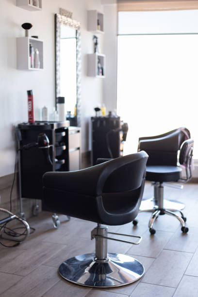 istock Interior with chairs in new beauty salon. 1399729546