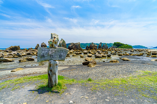 Wakayama Prefecture, Japan coastline at Hashigui-iwa locks