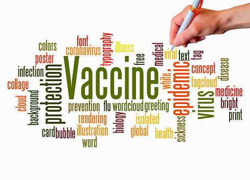 VACCINE concept, isolated on a white background.