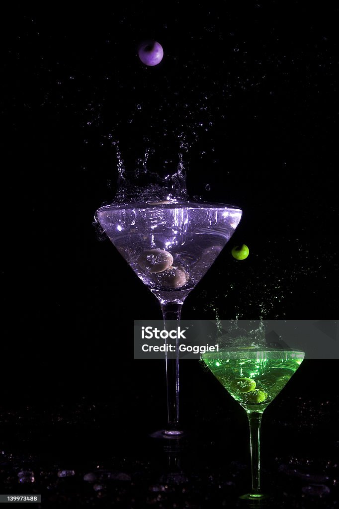 Martini de color - Foto de stock de Aceituna libre de derechos