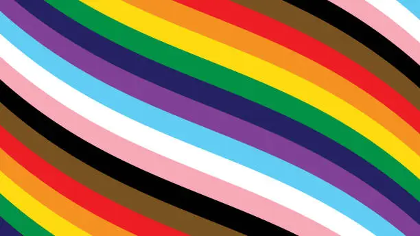 Vector illustration of LGBTQIA Rainbow Background Vector