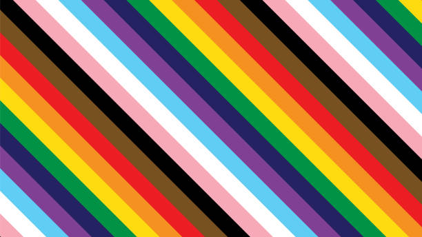 LGBT Pride Rainbow Background Pride Background with LGBTQ Pride Flag Colours. Rainbow Stripes Background in LGBTQIA Gay Pride Wallpaper pride flag stock illustrations