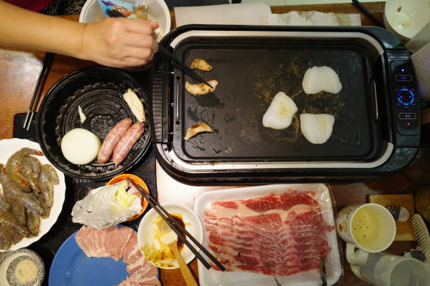 istock Yakiniku Grilling Meats at home 1399736145