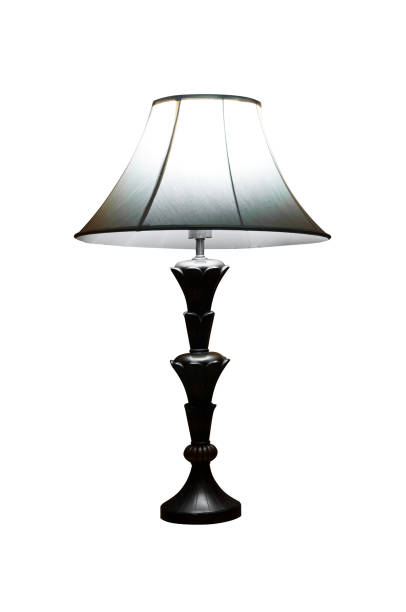 istock table lamp Vintage Old Retro isolated on white background,Lampshade 1399739950