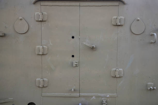istock Metal door handle, old metal door. 1399741994