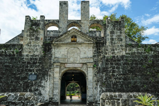 Cebu in Philippines Cebu, Philippines - May 2022: Fort San Pedro was built by the Spaniards under the command of Miguel Lopez de Legazpi on May 24, 2022 in Cebu, Philippines. cebu province stock pictures, royalty-free photos & images