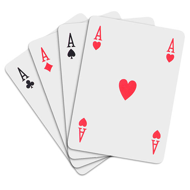 istock 4 of kind aces in a poker hand 139974821