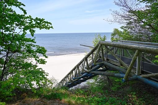 Stairs to the Baltic Sea beach on Usedom.