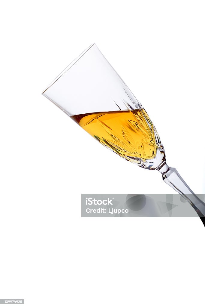 Bicchiere pieno di vino bianco, percorso incluso di ritaglio - Foto stock royalty-free di Alchol