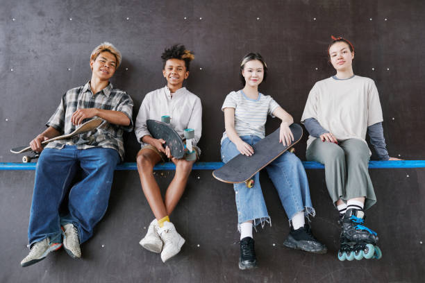 istock Kids on Skateboarding Ramp 1399752829