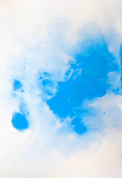 istock blue paint Abstract art background texture watercolor on paper Modern Fluid Art Painting Alcohol Ink Mix creative design of posters, cards, invitations, wallpapers. 1399753716