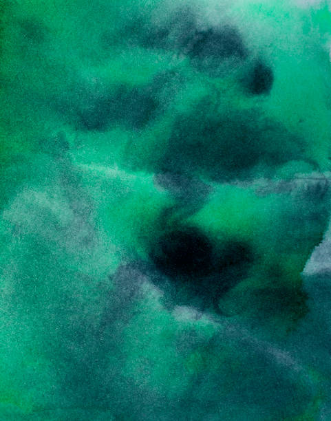 istock watercolor green and black paint Abstract art background texture watercolor on paper Modern Fluid Art Painting Alcohol Ink Mix creative design of posters, cards, invitations, wallpapers. 1399753720