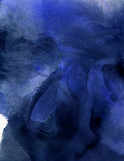 istock watercolor blue and black paint Abstract art background texture watercolor on paper Modern Fluid Art Painting Alcohol Ink Mix creative design of posters, cards, invitations, wallpapers. watercolor 1399753721