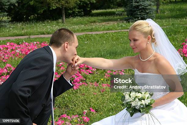 Happy Married Stock Photo - Download Image Now - Adult, Adults Only, Bouquet