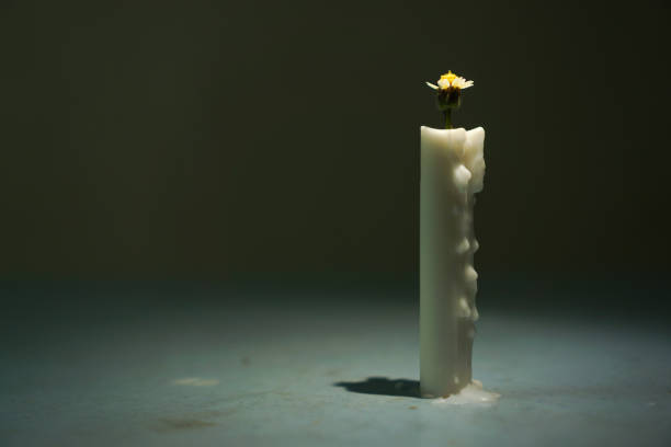 istock Creative concept of candle with a copy space. 1399755118