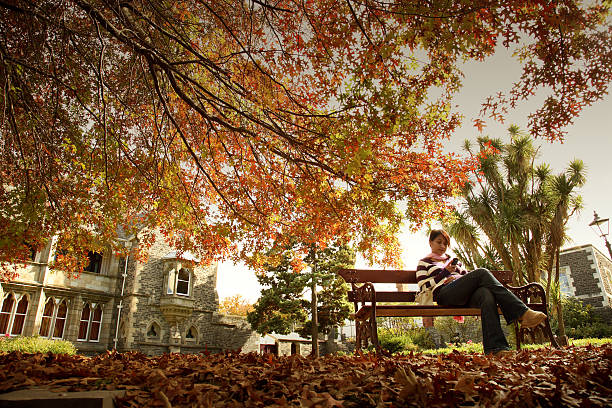 Holiday during autumn at christchurch