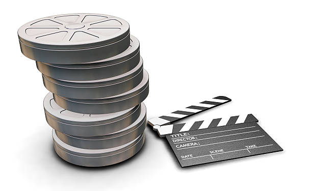 istock Film reels and clapper board 139976172