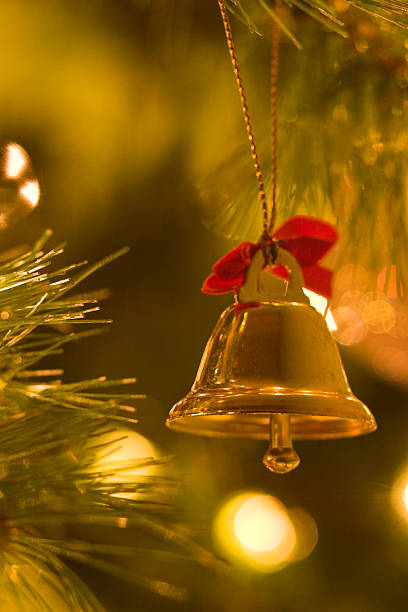 Christmas Bell Decoration stock photo