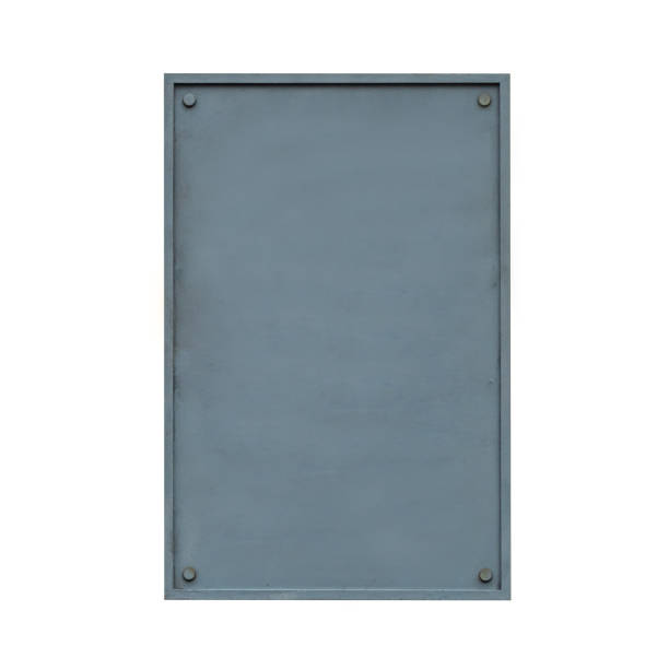 istock Vintage metal plate for copy space and isolated 1399764687