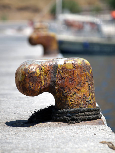 bollard stock photo