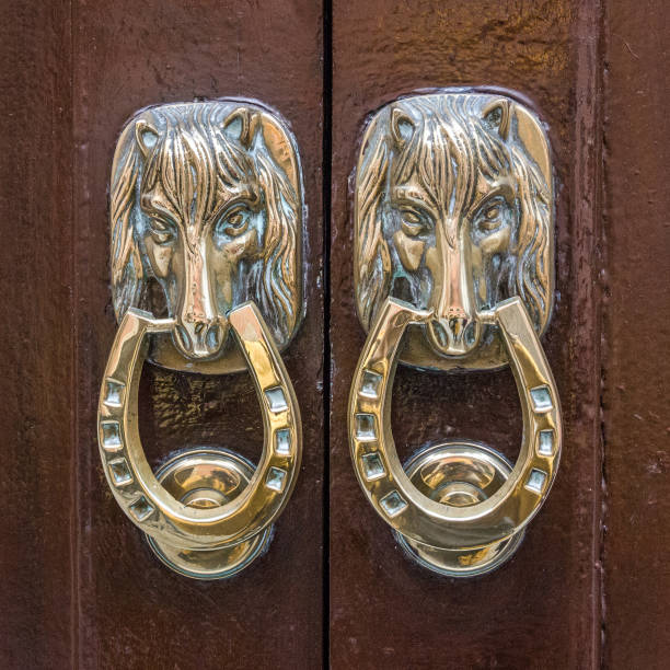Old vintage door handle from Florence, Italy