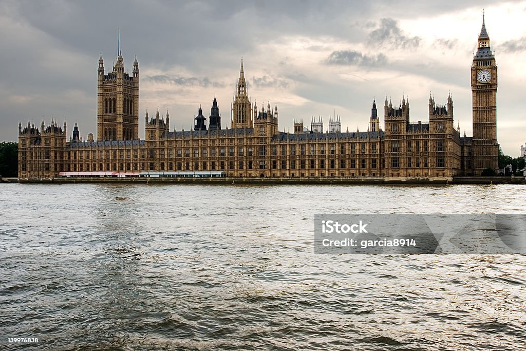 Parliament of London Parliament of London with the thames British Culture Stock Photo