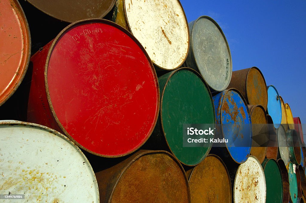 Barili di petrolio - Foto stock royalty-free di Astratto