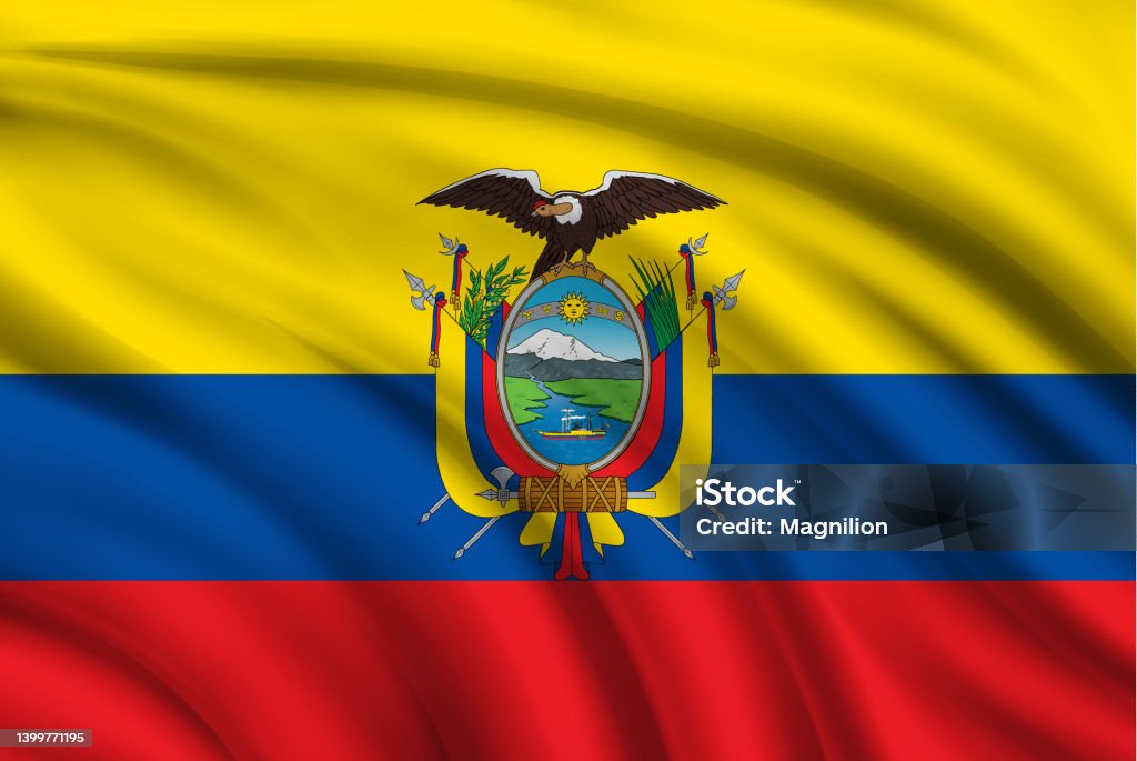 Bandera de Ecuador - arte vectorial de Ecuador libre de derechos