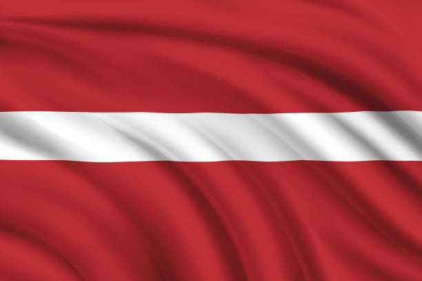 flaga łotwy - latvia flag stock illustrations