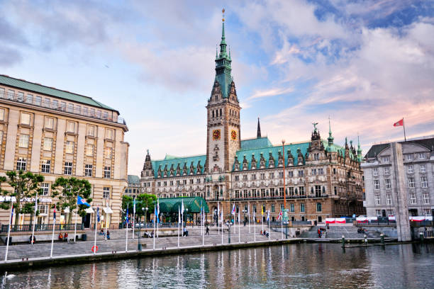 istock Hamburg City Hall from Alster Arcades 1399771480