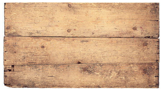 wooden rustic table texture, old boards isolated on white