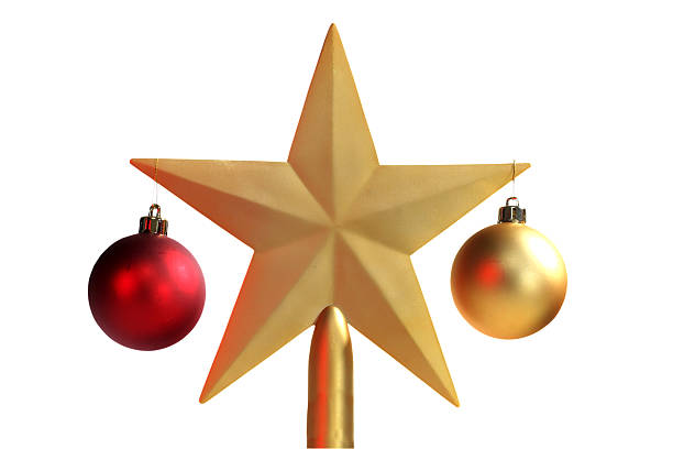 istock Christmas balls and star 139977410