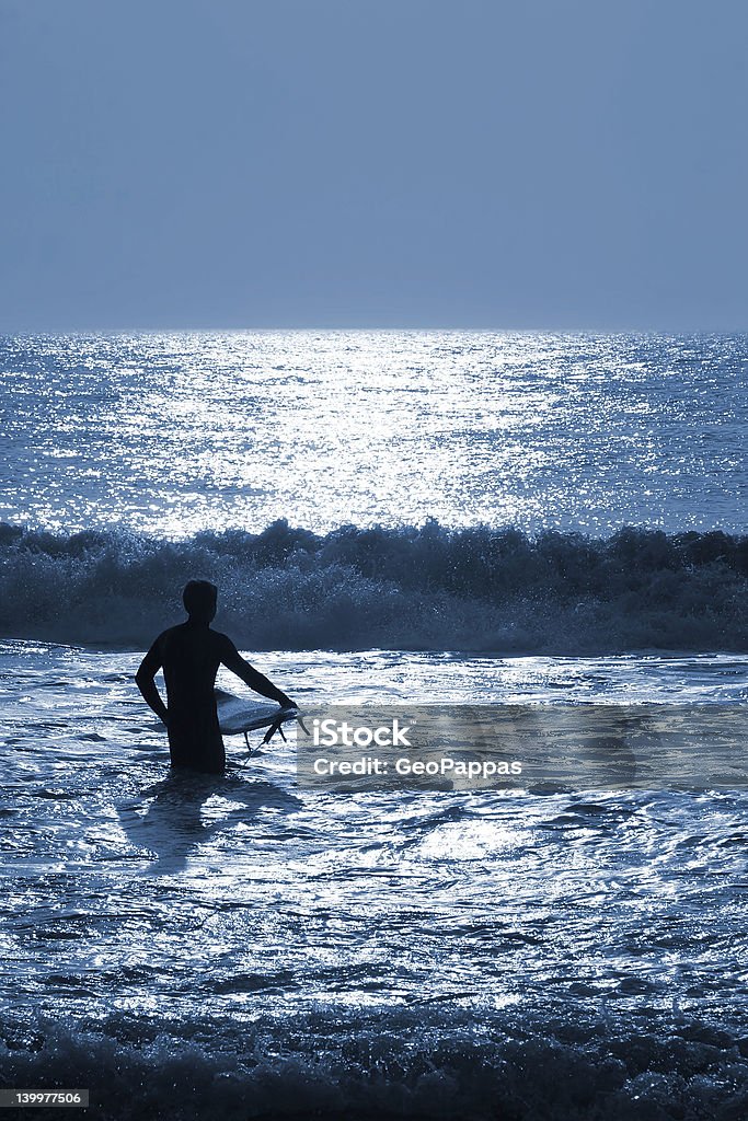 Noite de surfe - Foto de stock de Esporte royalty-free