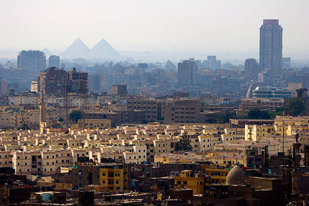 istock Cairo city skyline and Pyramids 139977558
