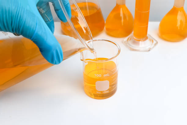 istock Biodiesel experiments from natural raw materials in the laboratory 1399777458