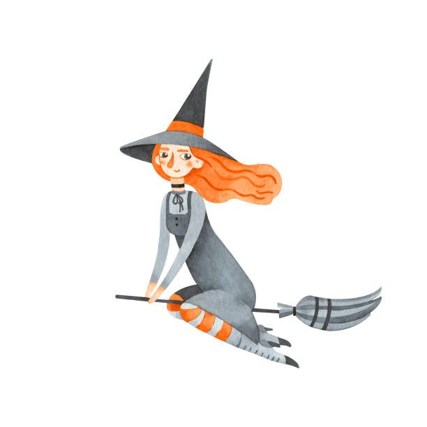 136 Red Witch Hat Pictures Illustrations & Clip Art - iStock