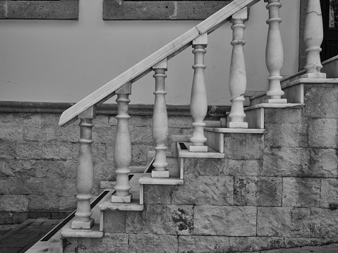 marble stairs of an old house