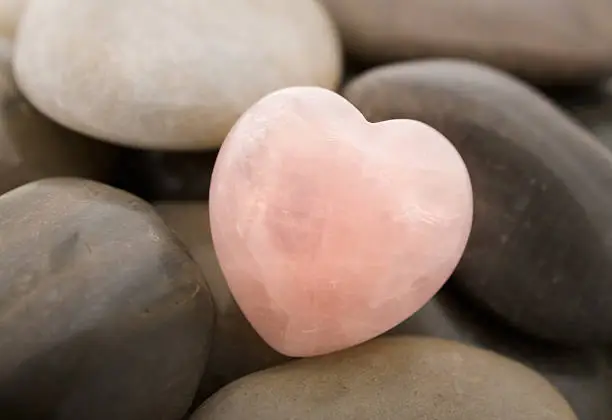 Photo of Rose quartz heart