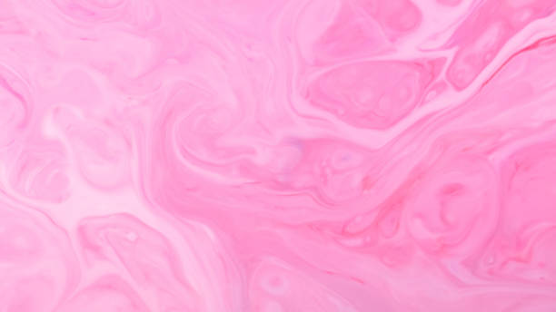 istock Light pink fluid art background. Blurred pink shapes on a liquid surface. Abstract wallpaper of soft pink shades 1399782419