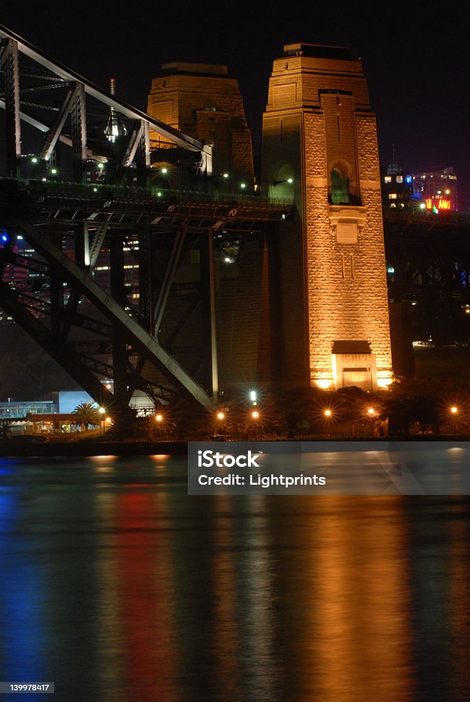 Ponte de Sydney à noite - Royalty-free Arquitetura Foto de stock