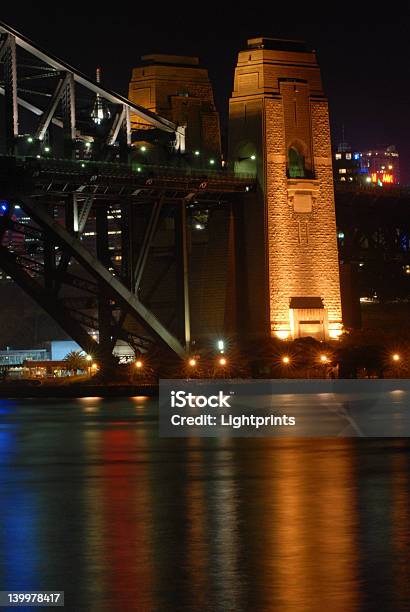 Ponte De Sydney À Noite - Fotografias de stock e mais imagens de Arquitetura - Arquitetura, Austrália, Capitais internacionais