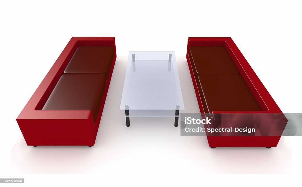 Красный гостиной мебелью - Стоковые фото Агрессия роялти-фри