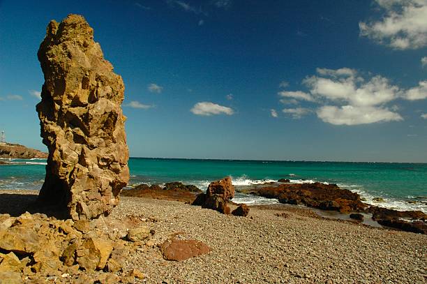 Coastal Rock Pillar stock photo