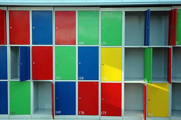 Lockers Colorful lockers alintal stock pictures, royalty-free photos & images